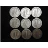 Image 2 : 9 ASSORTED 1930'S MERCURY DIMES