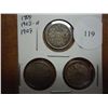 Image 1 : 1899,03-H & 07 CANADA SILVER 5 CENTS