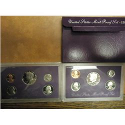 1987 & 88 US PROOF SETS 1987 HAS NO BOX