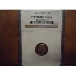 1979-S TYPE I ROOSEVELT DIME NGC PLF69 ULTRA CAMEO