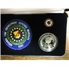 Image 2 : 1997-P PROOF LAW ENFORCEMENT INSIGNIA SET SILVER $