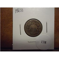 1868 SHIELD NICKEL