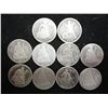 Image 1 : 10 ASSORTED 1870'S SEATED LIBERTY DIMES