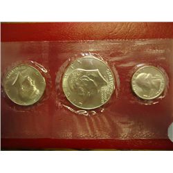 1976 US BICENTENNIAL SILVER 3  COIN UNC SET