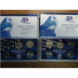 2006 & 07 US 50 STATE QUARTERS PROOF SETS