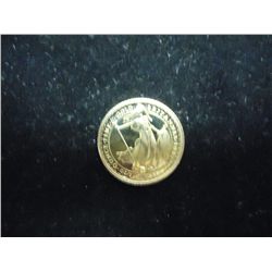 1987 UNITED KINGDOM GOLD 1/10 OZ BRITANNIA PROOF