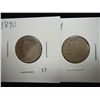 Image 1 : 1890 & 94 LIBERTY "V" NICKELS