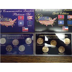 2002 US 50 STATE QUARTERS UNC SETS WITH BOXES