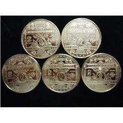 5-1 OUNCE ADVP COPPER ROUNDS ($2 BANK NOTE SERIES)