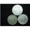 Image 1 : 1942,42 & 43 GREAT BRITAIN SILVER HALF CROWNS