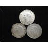 Image 2 : 1942,42 & 43 GREAT BRITAIN SILVER HALF CROWNS