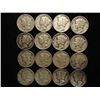 Image 1 : 16 ASSORTED MERCURY DIMES