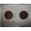 Image 1 : 1859 & 60 INDIAN HEAD CENTS