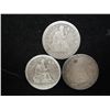 Image 1 : 1853,55 & 78 SEATED LIBERTY QUARTERS