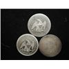 Image 2 : 1853,55 & 78 SEATED LIBERTY QUARTERS