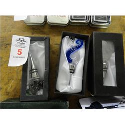 3 Art Glass Wine Stoppers - 3 Times the Money