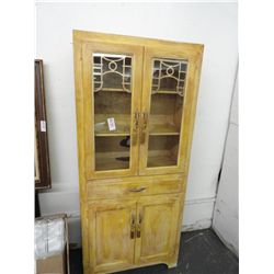 Small Painted Oriental Hutch