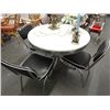 Image 1 : Retro "50's" Style Round Dinette w/4 Chairs