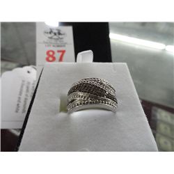 Sterling Silver Ring .33 Carats of Diamonds