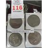 Image 1 : 4-Pack of Different Ike Dollars