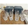 Image 1 : 2 Boxes of 4 Waterford Glassware Marquis - 2 Times the Money