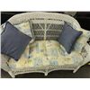 Image 2 : Wicker Loveseat, Chair & Table