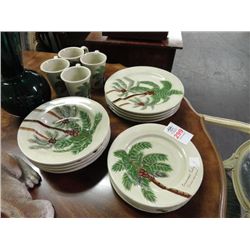 Palm Tree Dish Set