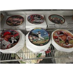 6 Baseball Collector Plates - 6 Times the Money