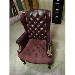 2 Button Tuffted Leather Chairs - 2 Times the Money