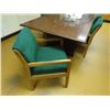 Image 2 : Mahogany Conference Table w/6 Chairs