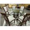 Image 1 : Tommy Bahama Style Glass Top Table w/6 Chairs