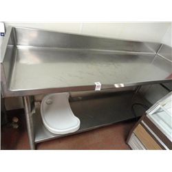 6' S/S Table w/Undershelf