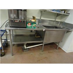 7' S/S Sink w/Water Dispenser