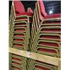 Image 1 : 60 Red Padded Stack Chairs - 60 Times the Money