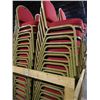 Image 1 : 60 Red Padded Stack Chairs - 60 Times the Money