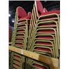 Image 1 : 60 Red Padded Stack Chairs - 60 Times the Money