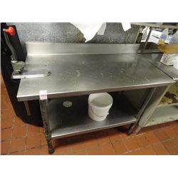 4' S/S Table w/#10 Can Opener
