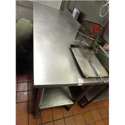 6' S/S Table w/Undershelf