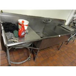 S/S 2 Comp Sink w/Side Boards