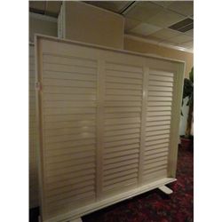 3 Portable Louvered Privacy Walls - 3 Times the Money