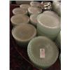 Image 1 : 13 Stacks of Swirl Glass Dinner Plates - 13 Times the Money - No Shipping