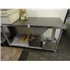 Image 1 : S/S 5' Table w/Undershelf
