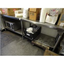 S/S 8' Table w/Undershelf