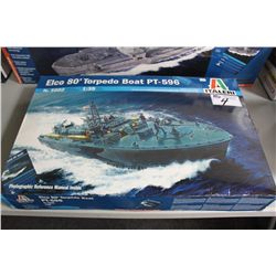 1/35 SCALE ITALERI ELCO 80' TORPEDO BOAT PT-596 MODEL NEW IN THE BOX