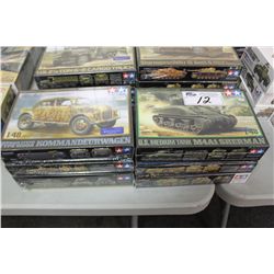 LOT OF 6 -1/48 SCALE TAMIYA MILITARY TANK MODELS NEW IN THE BOX