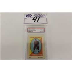 1970 TOPPS/OPC GORDIE HOWE STICKER STAMPS PSA GRADED NM-MT 8