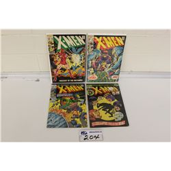 X-MEN LOT - 4 COMICS -N LOW-MID GRADE - #'S 52, 57, 72, 90