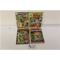DEFENDERS LOT - 4 COMICS - LOW-MID GRADE - MARVEL FEATURE PRESENTS 31-3 LOW-MID GRADE SOLID BOOKS