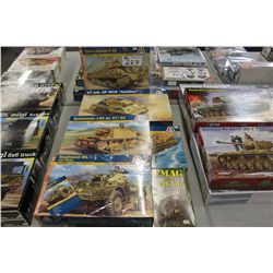 LOT OF 6- 1/35 SCALE ITALERI MILITARY MODELS