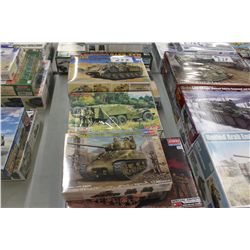 LOT OF 6-  ASSORTED MILITARY MODELS